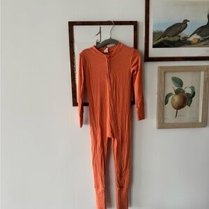 NWOT Kate Quinn Ribbed Modal Onesie Pajamas Coral 3T